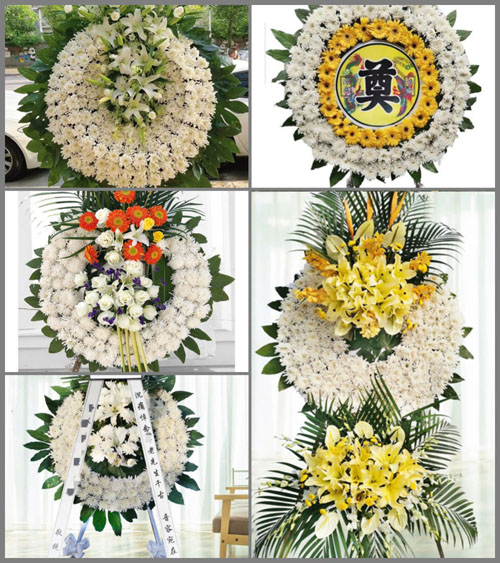 山西晋中灵石县粱家焉乡暖会村花圈速递